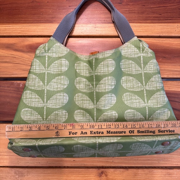 Orla Kiely Large Tote Bag – Green Stem Print - Picture 3 of 6
